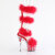 Pleaser ADORE-728F Sandales à plateforme Transparent Rouge EU-35 / US-5