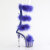 Pleaser ADORE-728F Sandales à plateforme Transparent Bleu EU-38 / US-8
