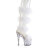 Pleaser ADORE-728F Sandales à plateforme Transparent Blanc EU-35 / US-5