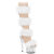 Pleaser ADORE-728F Sandales à plateforme Transparent Blanc EU-37 / US-7