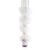 Pleaser ADORE-728F Sandales à plateforme Transparent Blanc EU-37 / US-7