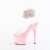 Pleaser ADORE-791-2RS Sandales à plateforme Transparent Strass Rose EU-37 / US-7