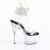 Pleaser ADORE-791-2RS Sandales à plateforme Transparent Strass Noir EU-39 / US-9