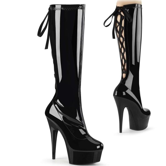 Pleaser Bottes DELIGHT-2029 Noir EU-42/US-12