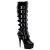 Pleaser Bottes DELIGHT-2049 Noir EU-39/US-9