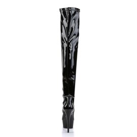 Pleaser Bottes cuissardes DELIGHT-3000 Noir EU-41/US-11