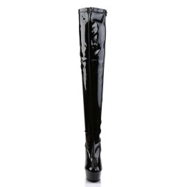 Pleaser Bottes cuissardes DELIGHT-3000 Noir EU-36/US-6