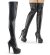 Pleaser Bottes cuissardes DELIGHT-3000 Noir EU-35/US-5