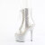 Pleaser BEJEWELED-1021C-2 Bottines à plateforme Transparent Strass Argent Transparent EU-35 / US-5