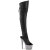 Pleaser BEJEWELED-3019MS-7 Cuissardes à plateforme Similicuir Strass Noir EU-42 / US-12