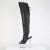 Pleaser BEJEWELED-3019MS-7 Cuissardes à plateforme Similicuir Strass Noir EU-42 / US-12