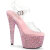 Pleaser BEJEWELED-708MS Sandales à plateforme Transparent Strass Rose EU-37 / US-7