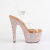 Pleaser BEJEWELED-708MS Sandales à plateforme Transparent Strass Or EU-41 / US-11