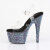 Pleaser BEJEWELED-708MS Sandales à plateforme Transparent Strass Noir EU-35 / US-5