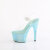 Pleaser BEJEWELED-708RRS Sandales à plateforme Transparent Strass Turquoise EU-42 / US-12