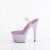 Pleaser BEJEWELED-708RRS Sandales à plateforme Transparent Strass Lilas EU-39 / US-9