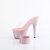 Pleaser BEJEWELED-712RS Mules à plateforme Transparent Strass Rose pastel EU-35 / US-5
