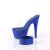 Pleaser BEJEWELED-712RS Mules à plateforme Transparent Strass Bleu EU-42 / US-12