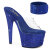 Pleaser BEJEWELED-712RS Mules à plateforme Transparent Strass Bleu EU-36 / US-6