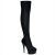 Pleaser Bottes cuissardes DELIGHT-3002 Noir EU-42/US-12