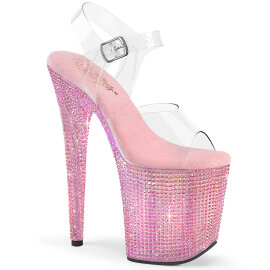 Pleaser BEJEWELED-808RRS Sandales à plateforme...