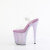 Pleaser BEJEWELED-808RRS Sandales à plateforme Transparent Strass Lilas EU-37 / US-7
