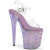 Pleaser BEJEWELED-808RRS Sandales à plateforme Transparent Strass Lilas EU-39 / US-9