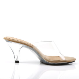 Fabulicious BELLE-301 Mules Transparent Beige EU-39 / US-9
