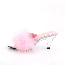 Fabulicious BELLE-301F Mules Transparent Similicuir Rose EU-35 / US-5