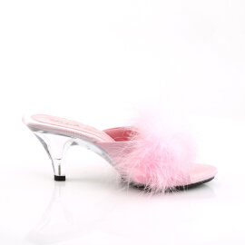 Fabulicious BELLE-301F Mules Transparent Similicuir Rose EU-35 / US-5