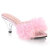 Fabulicious BELLE-301F Mules Transparent Similicuir Rose EU-35 / US-5
