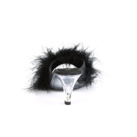 Fabulicious BELLE-301F Mules Transparent Similicuir Noir EU-40 / US-10