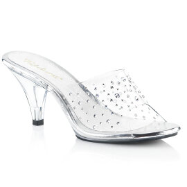 Fabulicious BELLE-301RS Mules Transparent Strass EU-38 / US-8