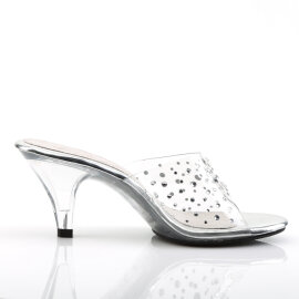 Fabulicious BELLE-301RS Mules Transparent Strass EU-38 / US-8