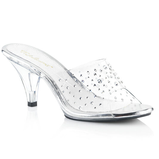 Fabulicious BELLE-301RS Mules Transparent Strass EU-41 / US-11