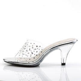 Fabulicious BELLE-301RS Mules Transparent Strass EU-41 / US-11