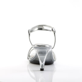 Fabulicious BELLE-316 Sandales Transparent Métallique Similicuir Argent EU-35 / US-5