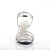 Fabulicious BELLE-316 Sandales Transparent Métallique Similicuir Argent EU-44 / US-14