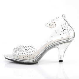 Fabulicious BELLE-330RS Sandales à plateforme Transparent Strass EU-41 / US-11