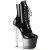 Pleaser BLISS-1020BC Bottines à plateforme Revêtement laqué Transparent Noir EU-35 / US-5