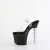 Pleaser BLISS-708 Sandales à plateforme Transparent Noir EU-39 / US-9