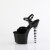 Pleaser BLISS-709 Sandales à plateforme Transparent Noir EU-37 / US-7
