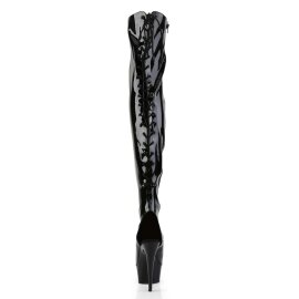 Pleaser Bottes cuissardes DELIGHT-3017 Noir EU-37/US-7