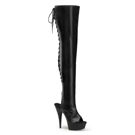 Pleaser Bottes cuissardes DELIGHT-3017 Noir EU-38/US-8