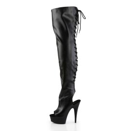 Pleaser Bottes cuissardes DELIGHT-3017 Noir EU-38/US-8