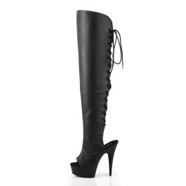 Pleaser Bottes cuissardes DELIGHT-3019 Noir EU-35/US-5