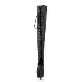 Pleaser Bottes cuissardes DELIGHT-3019 Noir EU-35/US-5