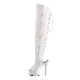 Pleaser Bottes cuissardes DELIGHT-3019 Blanc EU-40/US-10