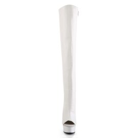 Pleaser Bottes cuissardes DELIGHT-3019 Blanc EU-35/US-5