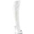 Pleaser Bottes cuissardes DELIGHT-3019 Blanc EU-35/US-5